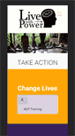 Mobile Screenshot of livewithpower.com